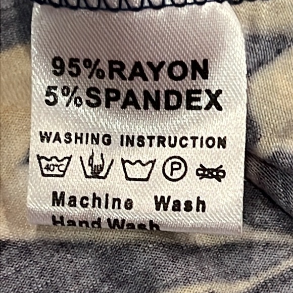 NWT Hao MeiLi Collection Cold Shoulder Hawaiian Tropical Dress w/Pockets - Picture 14 of 16